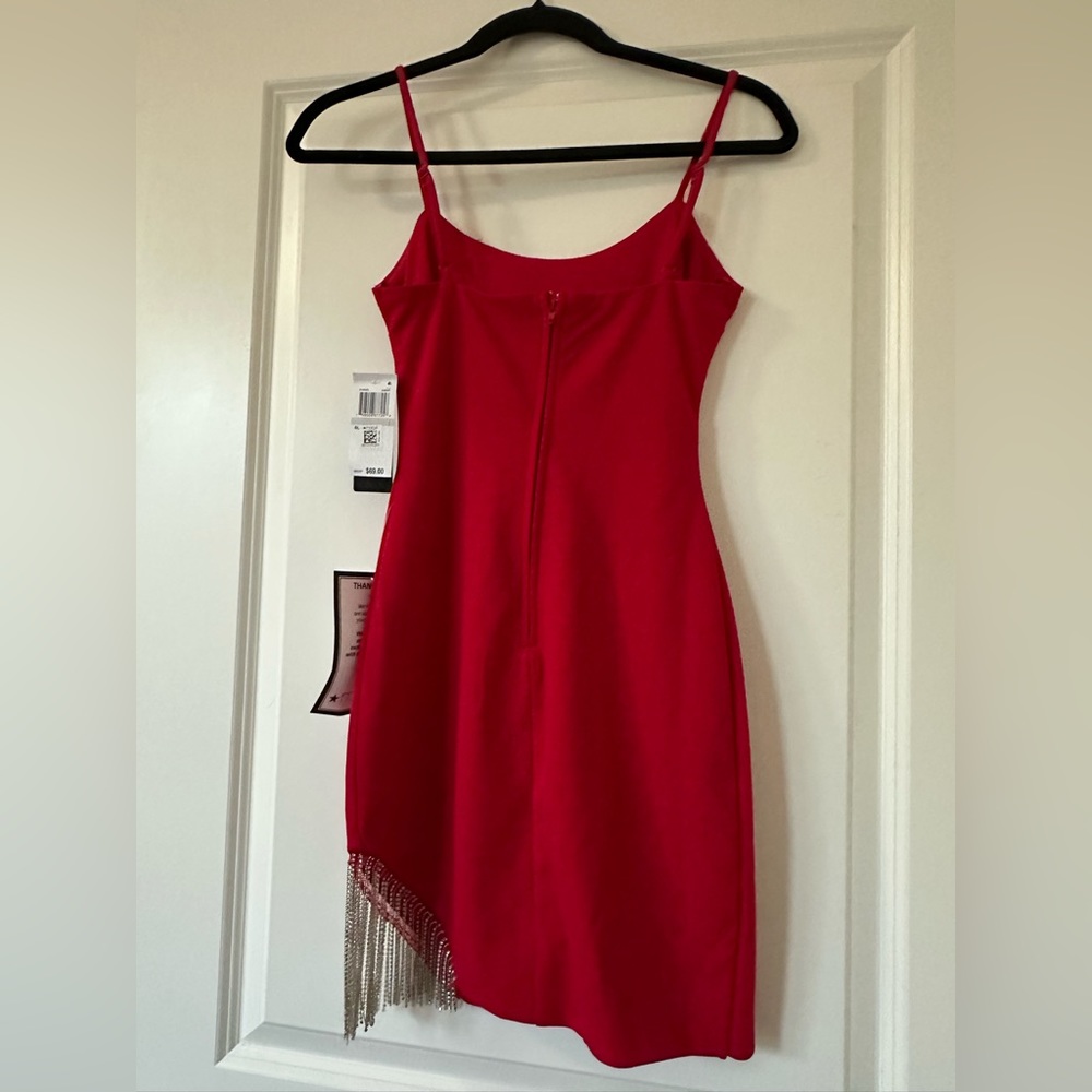 Red Rhinestone Dress - Picture 2 of 4
